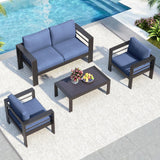 Outdoor Patio Set, All-Weather, Thick Cushions