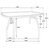 Teleli - 7 Piece Dining Set - Natural / Gray