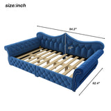 Upholstered Daybed With LED Lighting And Nailhead Trim