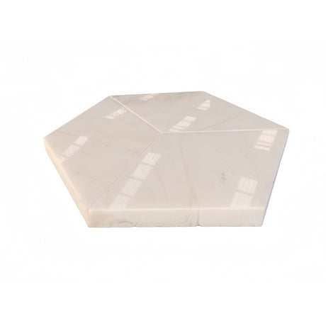 Hexagon Natural Marble Polished Tile For Wall And Floor (Set of 12)