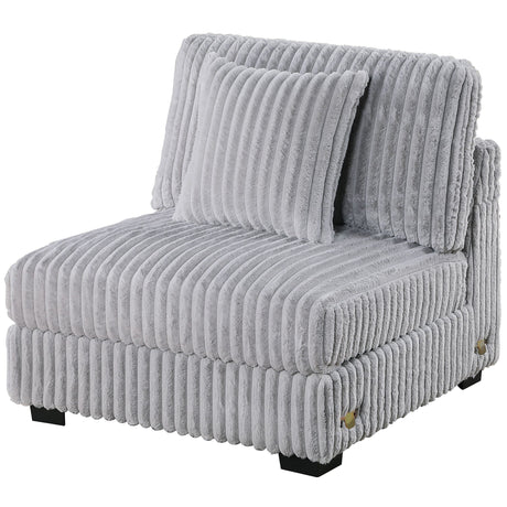 Armless Chair With Pillow, Living Room Furniture