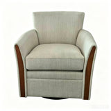 Swivel Accent 360° Rotating Armchair With Turntable Base For Living Room - Cream Beige