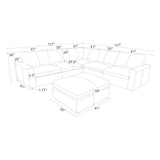 Upholstered Large Seating Modular Sectional