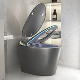 Unique Smart Toile With Built In Bidet, Auto Open / Close Seat, Foot Sensor, LED Display, Night Light, Warm Water & Dryer Ceramic