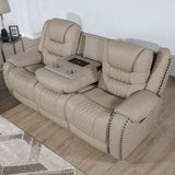 Power Motion Sofa Set With USB Ports And Adjustable Headrests