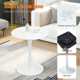 Round Dining Table With Tulip Style Base