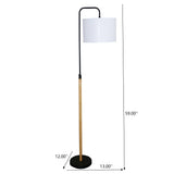 Lior - Arc Floor Lamp With Cylinder Shade - Black