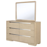 Mirador - 6 Drawer Dresser And Mirror Set - Light Oak