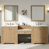 Double Sink Bathroom Vanity With Countertop, 2 Ceramic Sinks, 6 Drawers, Soft Close Design