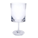 Halo - Leadingware Oval Plastic Wine Glasses (Set of 4) Unbreakable Bpa Free Acrylic, 12Oz - Clear