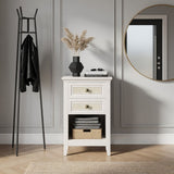 Nightstand With 2 Drawers Bedside Table