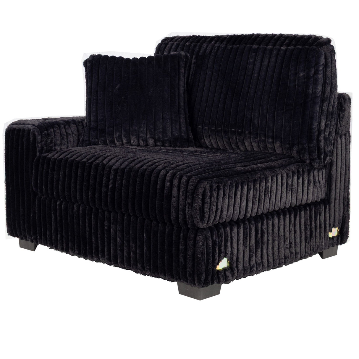 Contemporary Style Chair With Cup Holder Armrest