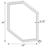 Cavendish - Hexagonal Wall Mirror - Gold