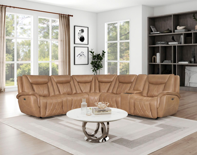 Z Montana-Camel 6-Piece Sectional - FG83106 6PC