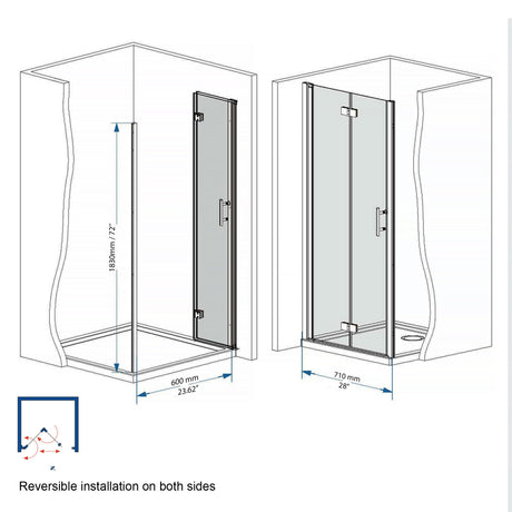 Bifold Shower Door