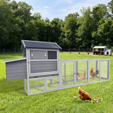 Large Outdoor Hen House With Run And Nesting Box Poultry Cage