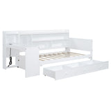 Daybed With 3 Drawers USB Ports And Desk