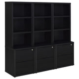 Geary - 3 Piece Wall Unit Bookcase Set With USB Storage