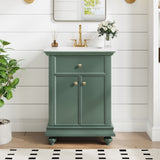 Modern Bathroom Vanity With Tip-Out Drawer And Soft-Close Hinges