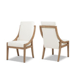 Lennox - High Back Upholstered Dining Chair (Set of 2) - Light Beige