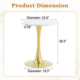 Round Dining Table With Thickened Top For Kitchen