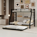 Bunk Bed For Kids, Convertible Frame With Ladders & Guardrail