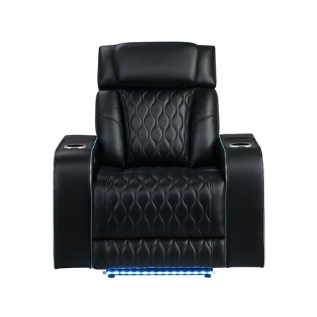 Electra - Power Recliner With Power Headrest, Massage, LED Lighting And USB Control
