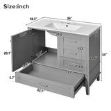 Traditional Bathroom Vanity Set With Soft Close Doors