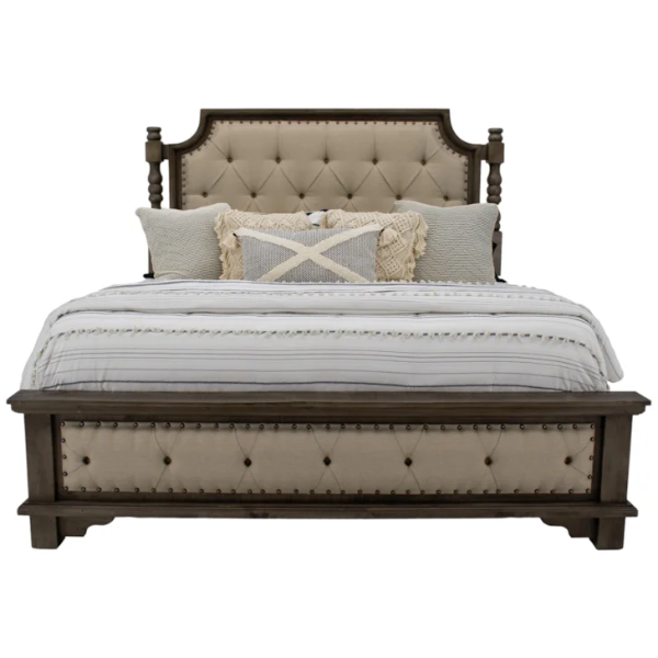 Charleston Queen Padded Bed - CHARQF+CHARQH+CHARQR