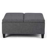 Ellis - Coffee Table Storage Ottoman Contemporary Design
