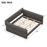 Upholstered Platform Bed With USB Charging