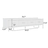 TV Stand With Slatted Drawers