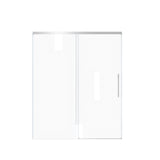 Frameless Single Sliding Shower Door With Handle