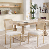 Dining Chairs With Square Back (Set of 2)