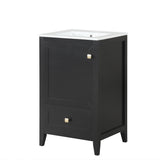 Bathroom Vanity With Sink, Soft Closing Cabinet Door, Storage Rack And Drawer