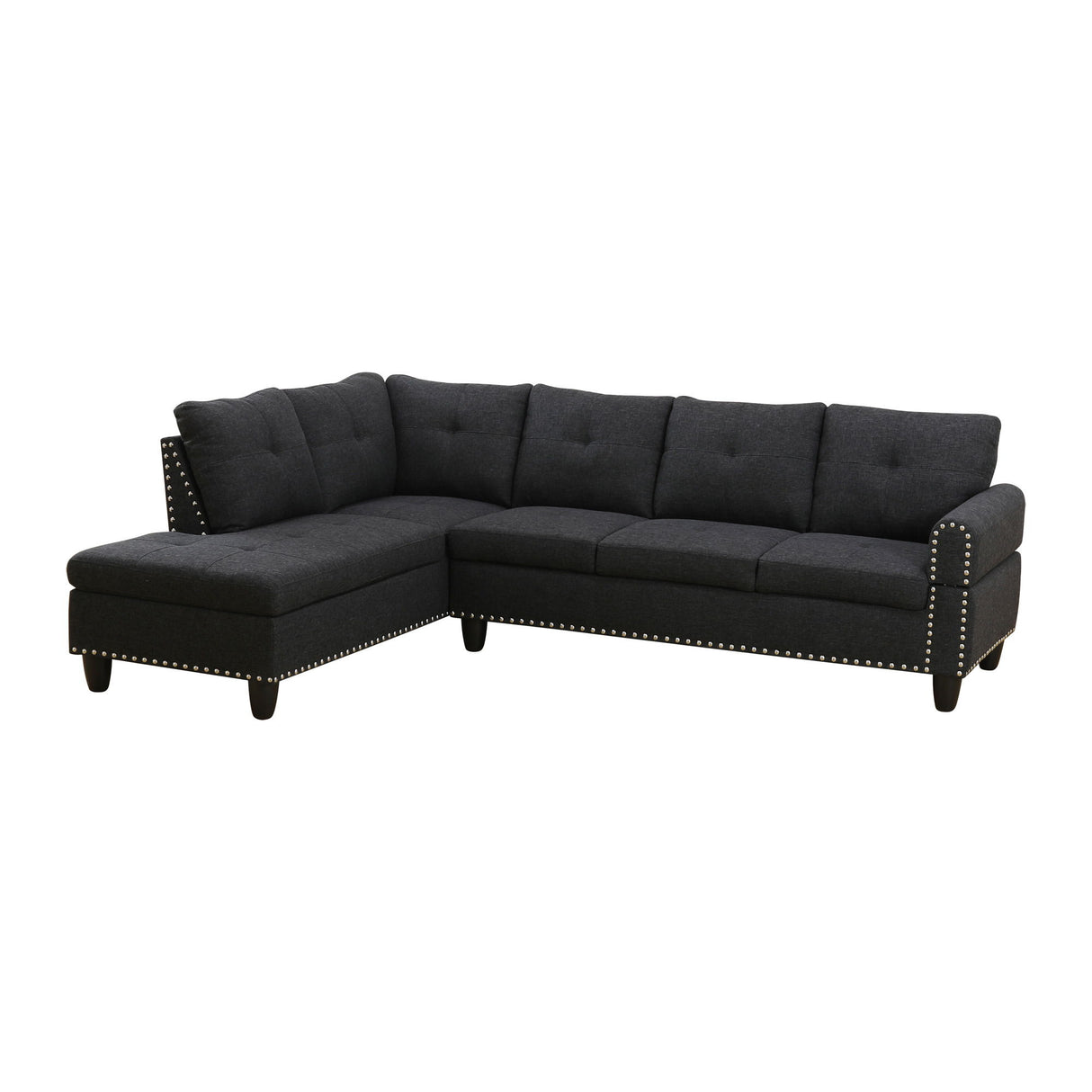 L - Shaped Sectional Sofa With Movable Left Chaise