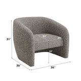 Livia - Accent Chair - Brown / Gray