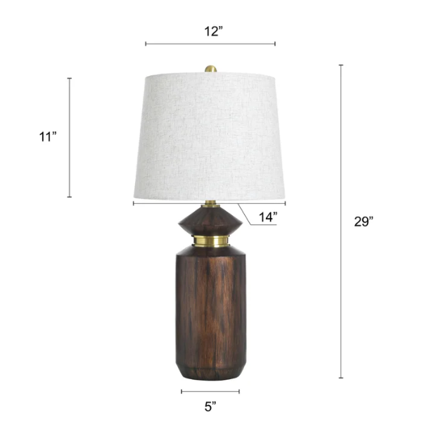 STYLECR   KHL335228   MAHOGANY   LAMP - 335228