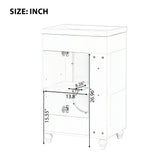 Modern Bathroom Vanity With Sink, Adjustable 2 Tier Shelf