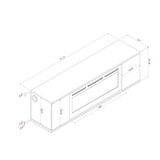 Mason - Entertainment Unit With Bluetooth Speaker And LED Lighting - Natural