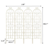 Metal Garden Rustproof Trellis For Climbing Plants Outdoor Flower Support