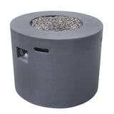 Round Iron Fire Pit With 40, 000 Btu