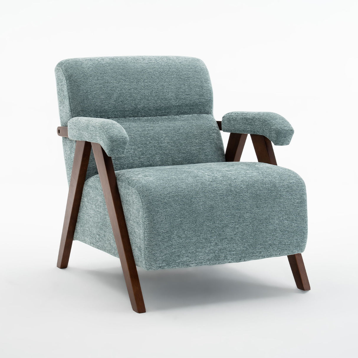 Modern Accent Chair With Tufted Armchair For Reading Room