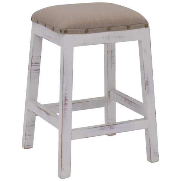 VD   CAMRY   WHITE   STOOL   24   BACKLES#719 - BARFBNW