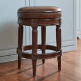 Rustic Elegance Backless Swivel Stool