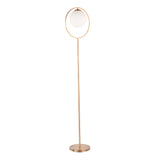 Moon - Contemporary Floor Lamp - Gold / Frosted