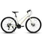 A28250 Road Bike With Aluminum Alloy Wheels, 21 Speed Gear System, Disc Brakes, Wide Tires