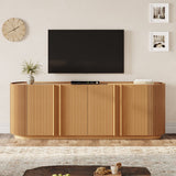 TV Stand With Fluted Tambour Style Door