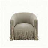 Isle - Swivel Chair With Fringe Accent