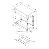 Accent End Table, 2 Tier, Storage Drawer, Traditional Stylish Design